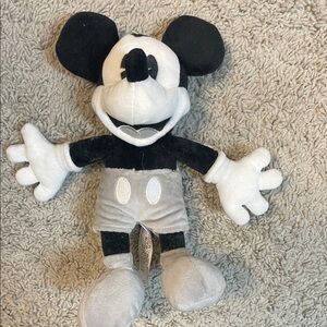 Micky Mouse Disney Classic Black and White Plush Toy